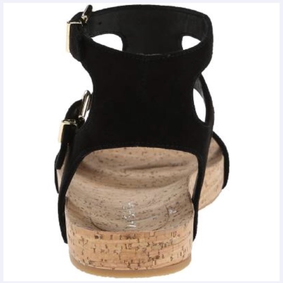 Anthropologie Genuine Suede Cork Flatform Sandals - Picture 5 of 7